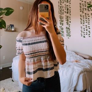 striped crop top